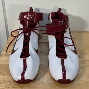Nike Men’s Elite Zoom Air Basketball Shoes Size 17 Red and White